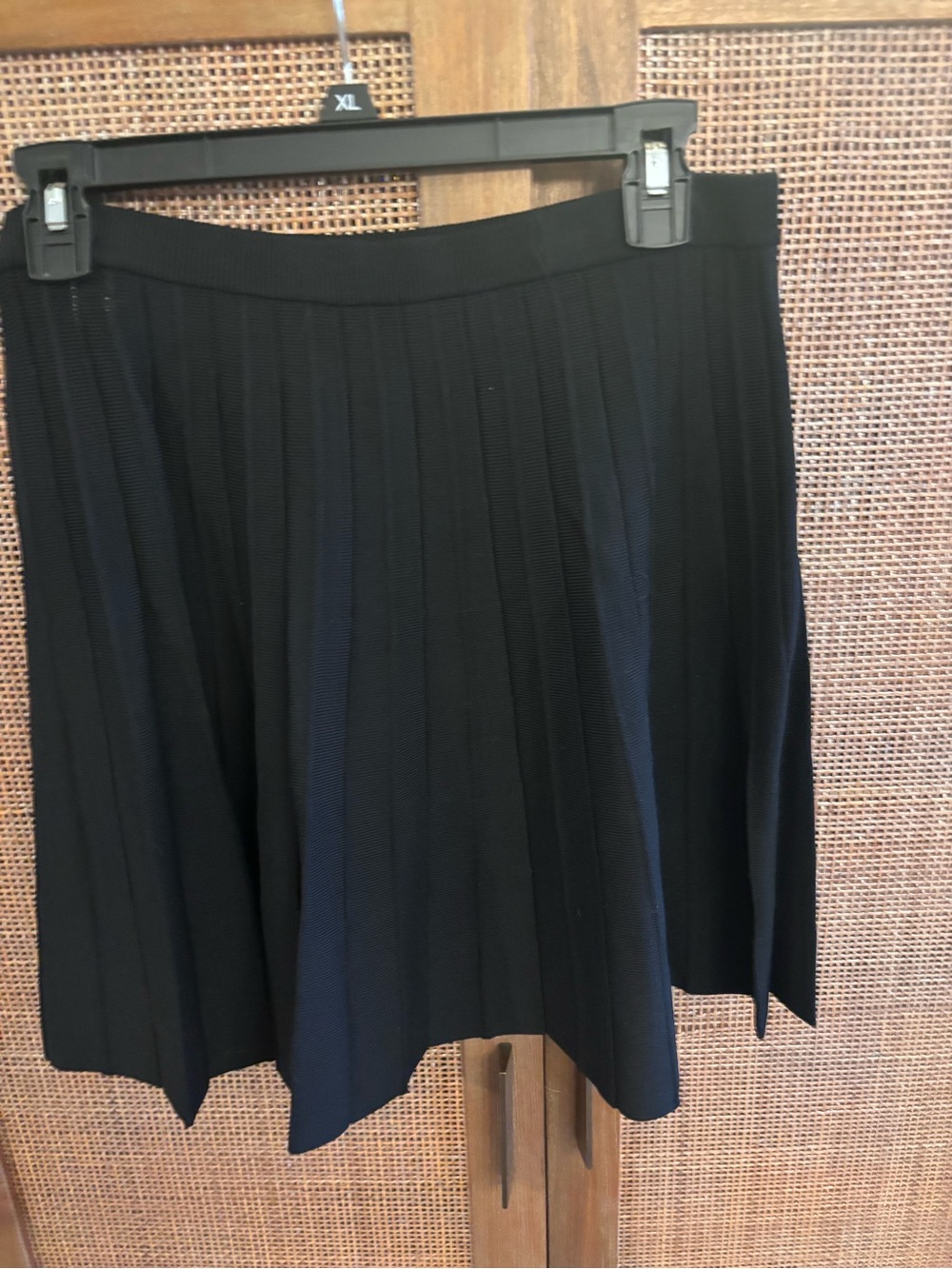 Black Pleated Women's Skirt - Classic A-Line